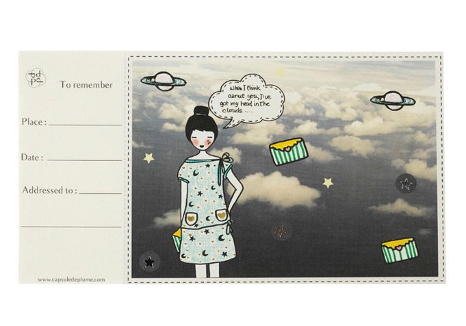LOVE CHECKBOOK ® POSTCARDS/
CHEQUIER AFFECTIF de VOYAGE