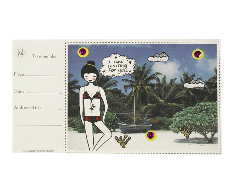 LOVE CHECKBOOK ® POSTCARDS/
CHEQUIER AFFECTIF de VOYAGE