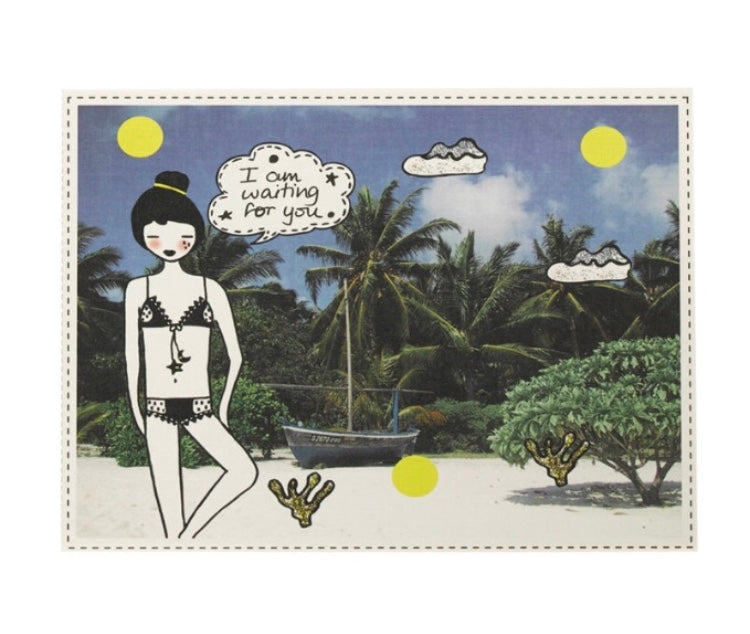 LOVE CHECKBOOK ® POSTCARDS/
CHEQUIER AFFECTIF de VOYAGE