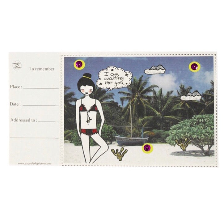 LOVE CHECKBOOK ® POSTCARDS/
CHEQUIER AFFECTIF de VOYAGE