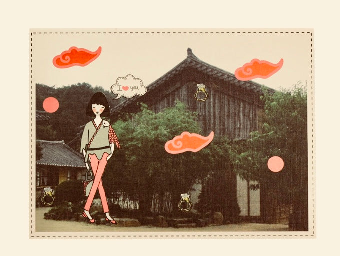 LOVE CHECKBOOK ® POSTCARDS/
CHEQUIER AFFECTIF de VOYAGE