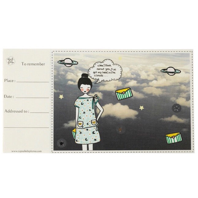 LOVE CHECKBOOK ® POSTCARDS/
CHEQUIER AFFECTIF de VOYAGE