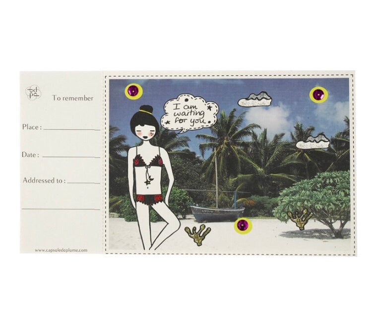 LOVE CHECKBOOK ® POSTCARDS/
CHEQUIER AFFECTIF de VOYAGE