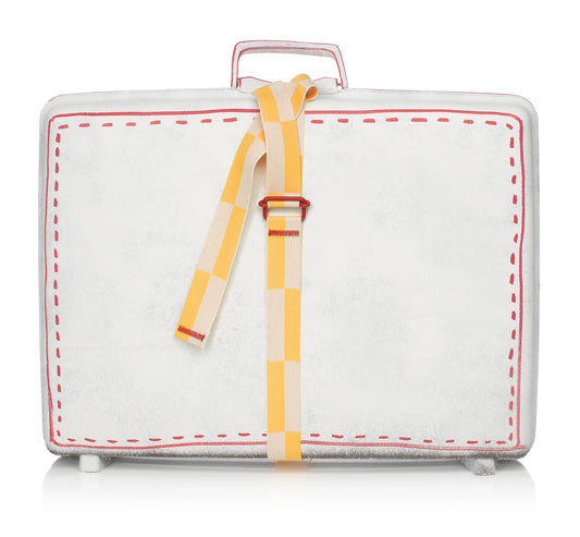 CEINTURE DE VALISE/THE TRAVEL BELT / Jaune et blanche